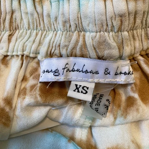 ☘️NWT! Young Fabulous & Broke Split Wide Leg Pants - Picture 5 of 5